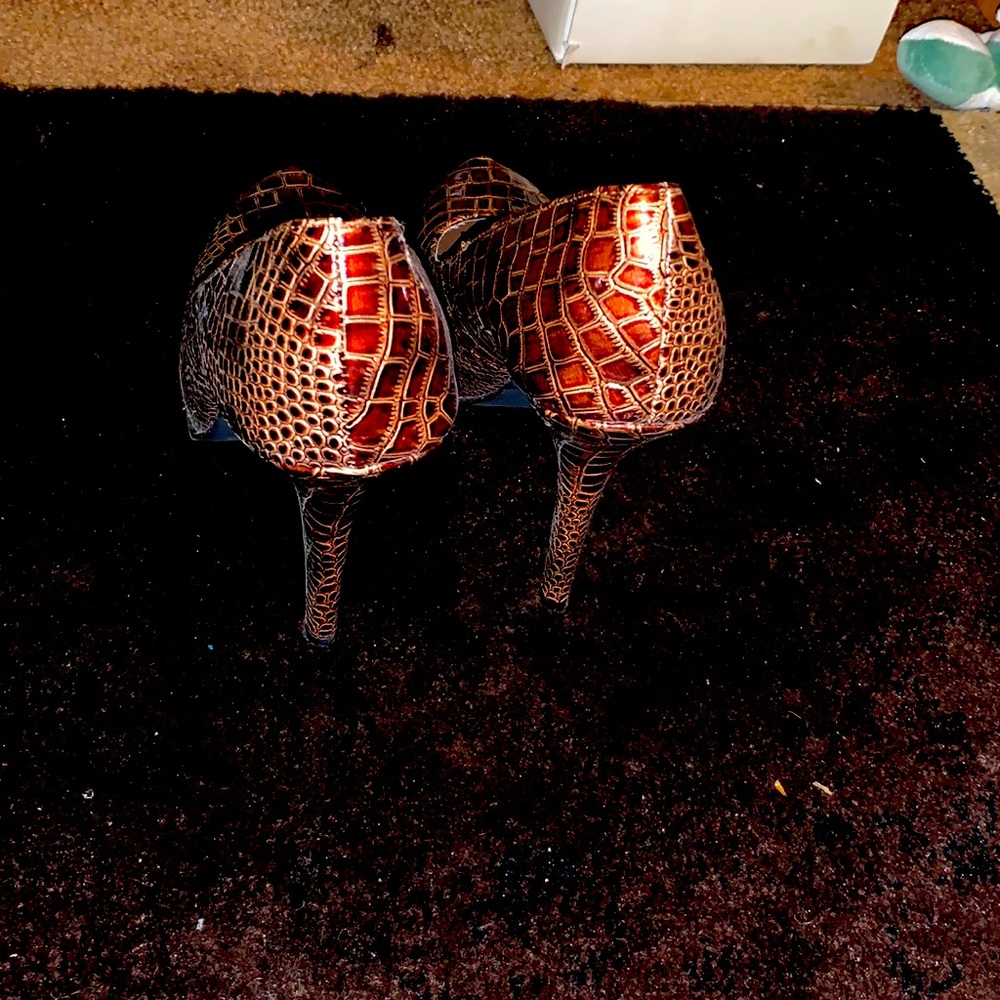 Brown snake shoes